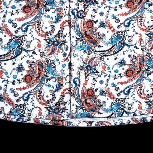 NEW Robert Graham Paisley Floral Colorful 3XL Multicolor Sport Shirt - Picture 8 of 12